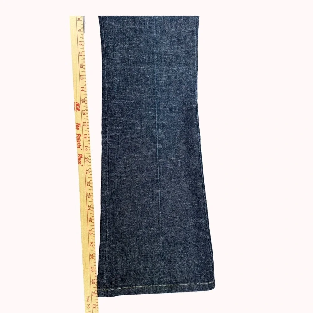 Kenneth Cole Jeans Womens 8 (30x31)‎ Blue Flare Wide Leg Stretch USA